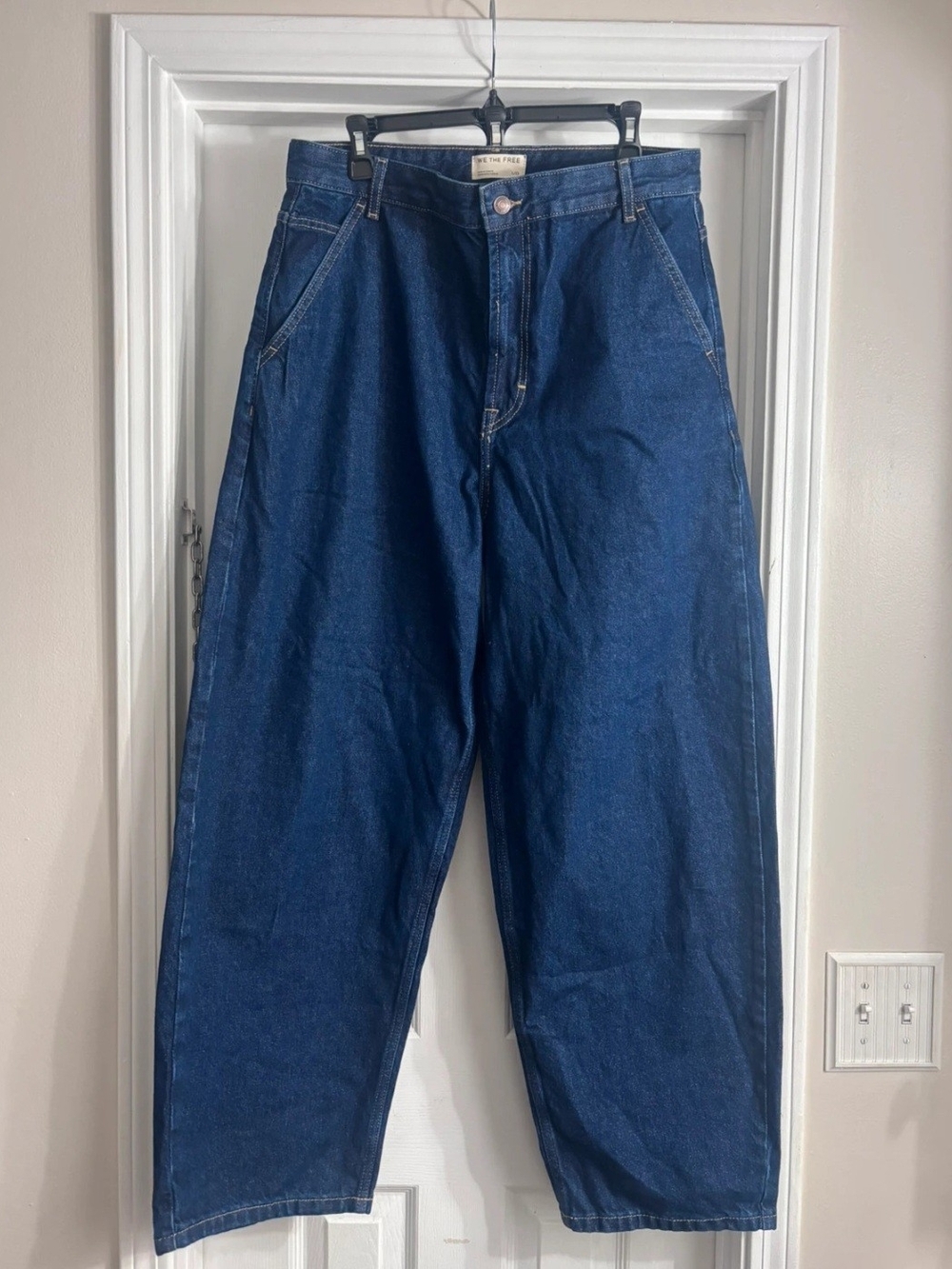 We The Free Relaxed Indigo Blue Denim Jeans